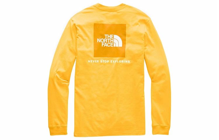 Лонгслив The North Face с логотипом (желтый)