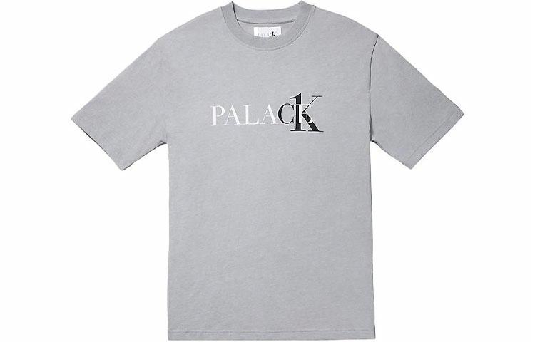 Футболка Palace PALACE x Calvin Klein T-Shirt Quarry LogoT (темно-серая)