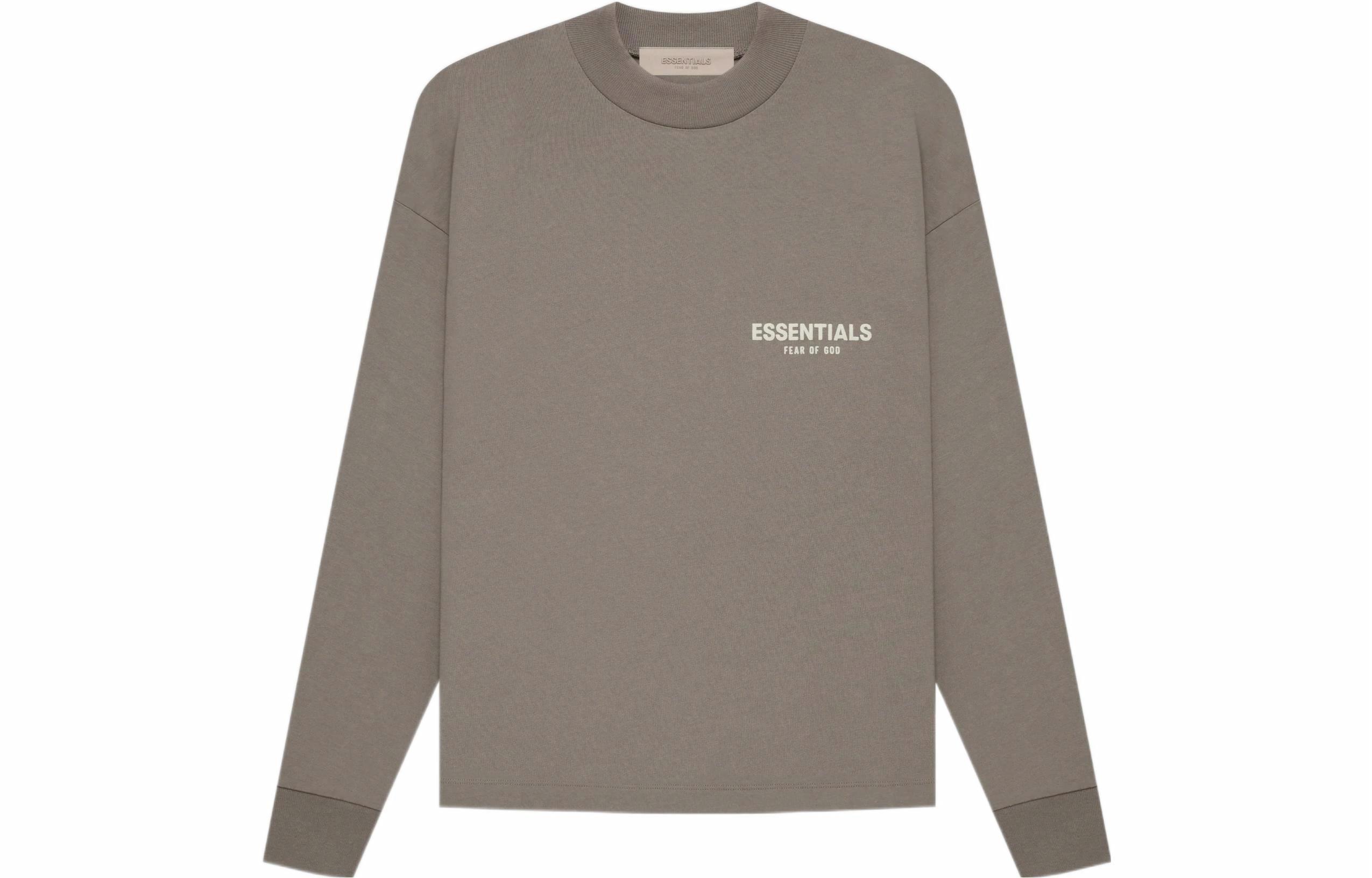 Лонгслив Fear of God Essentials SS22 L/S Tee (серо-коричневый)
