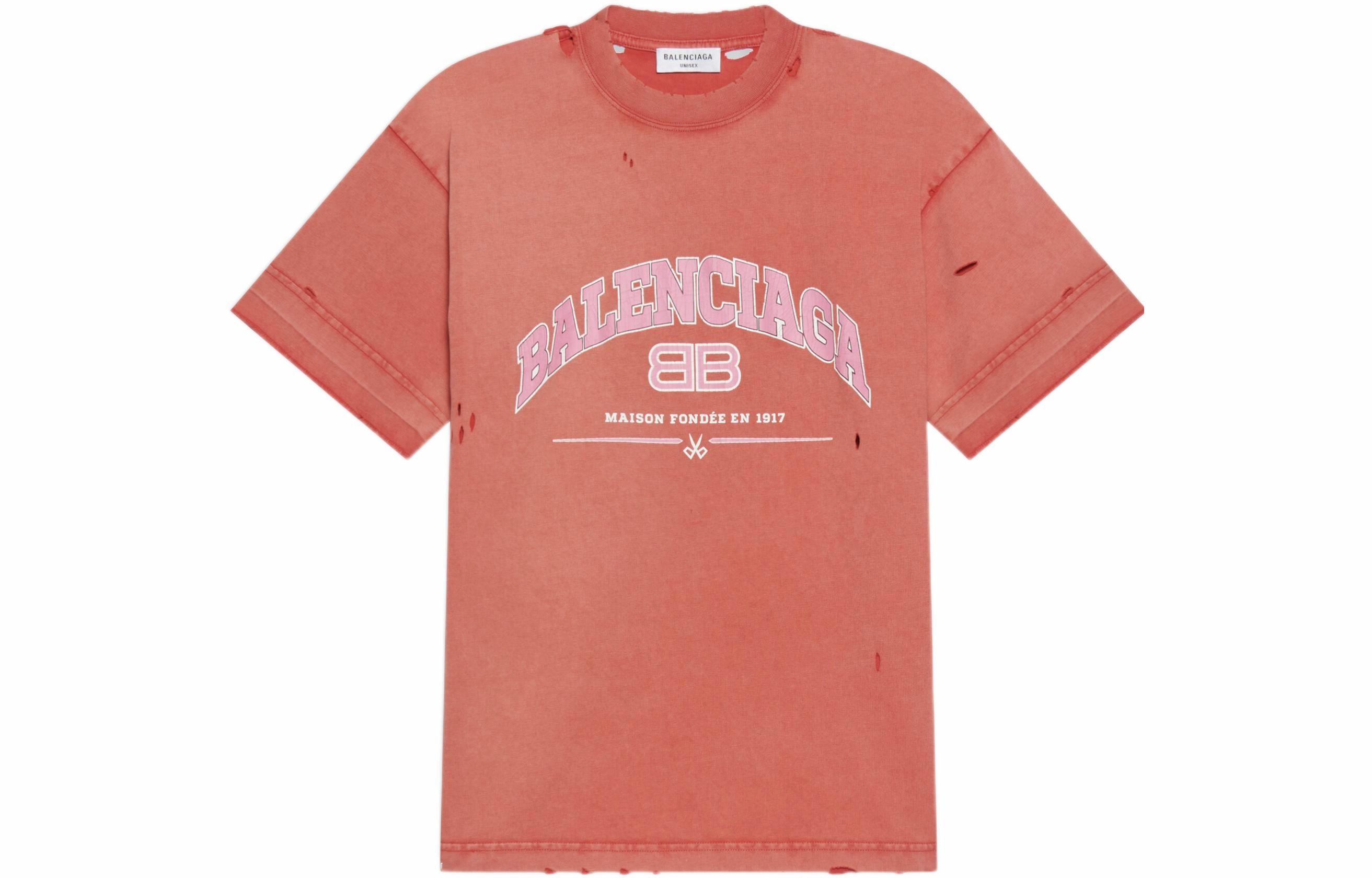 Футболка Balenciaga Maison (оранжевая)