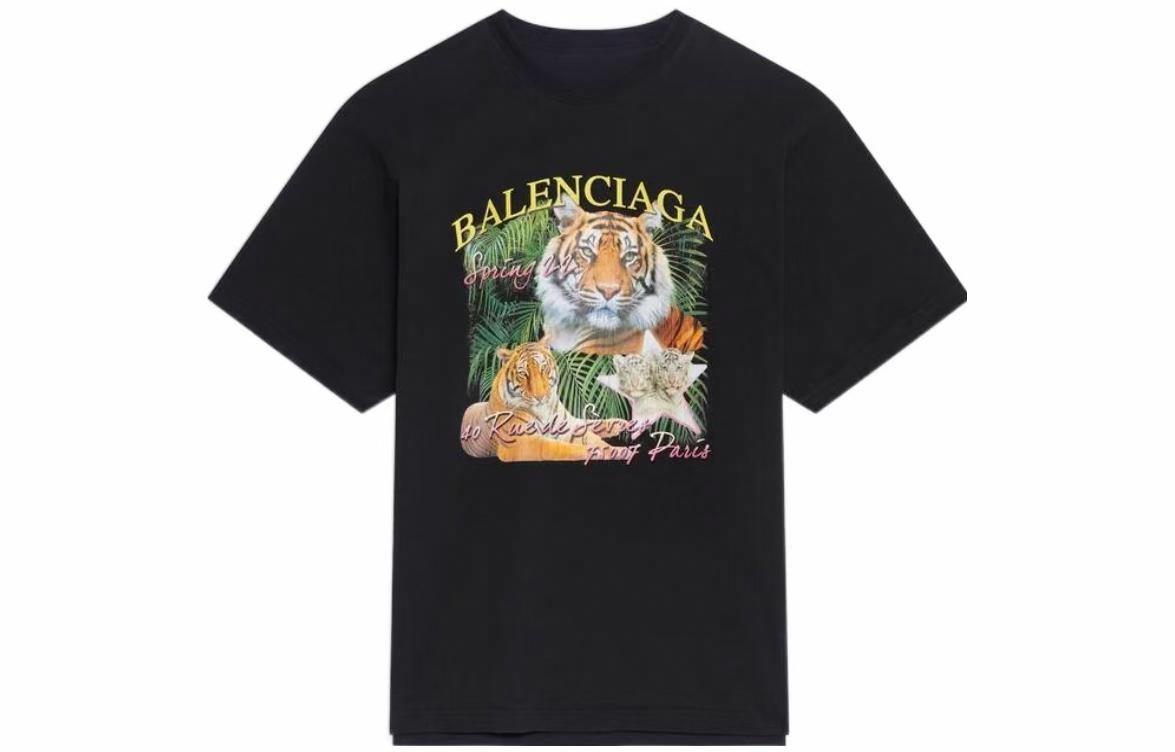 Мужская футболка Balenciaga SS22 (черная)