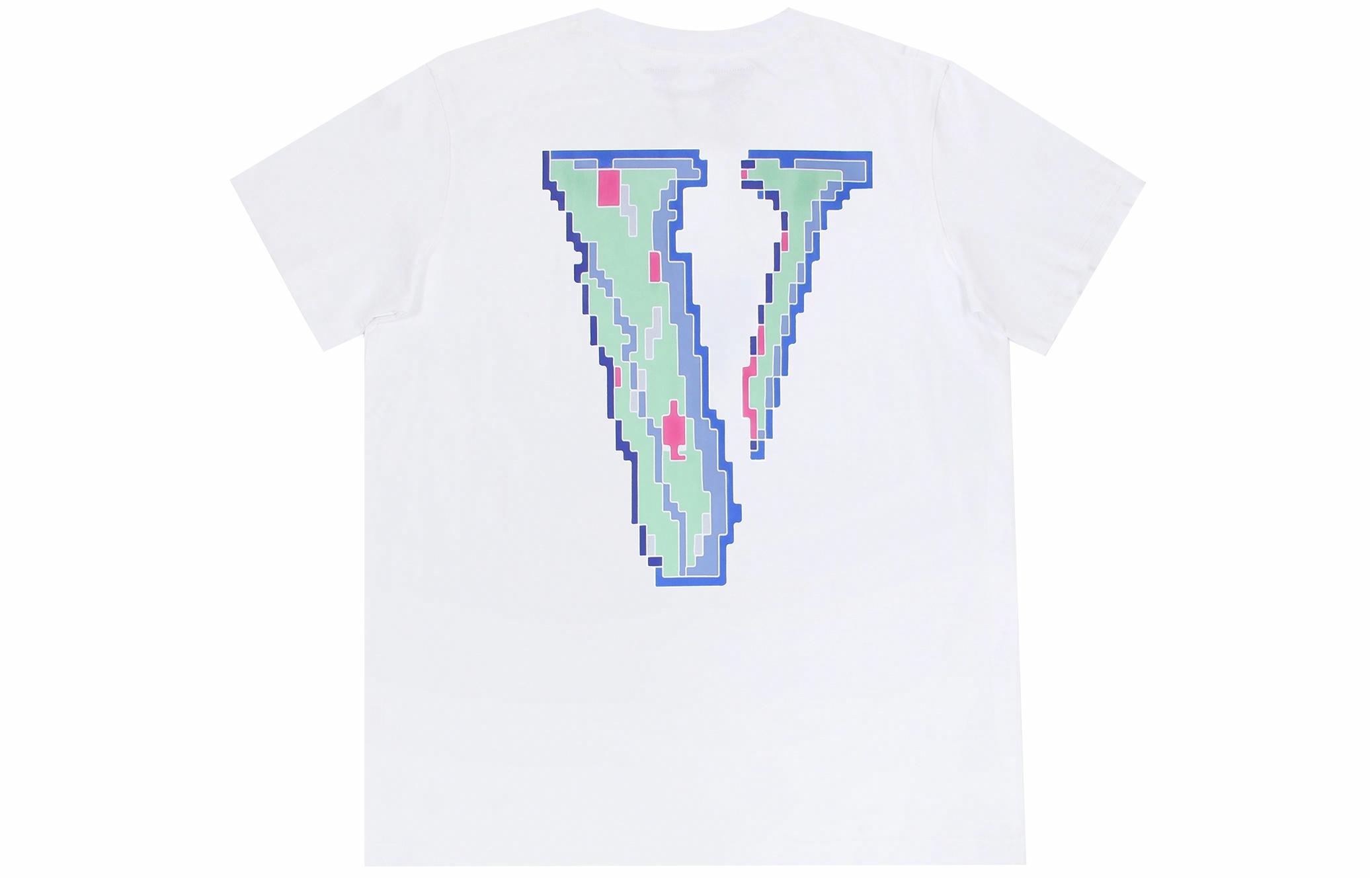 Футболка VLONE Pixel Letter Logo Printed (черная)