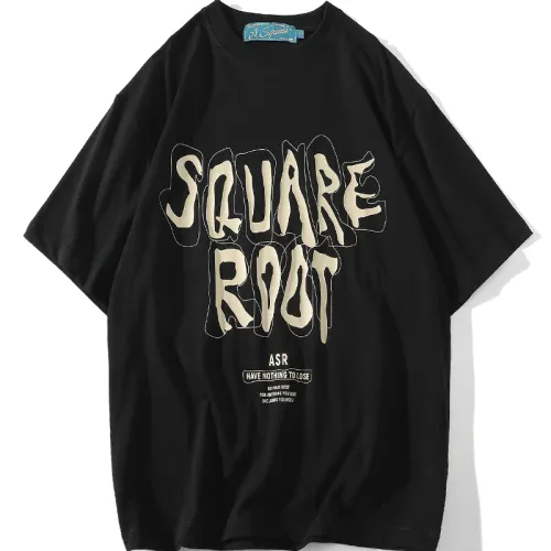 A SQUARE ROOT T Shirts Unisex Crew Neck Moderate Straight Fit