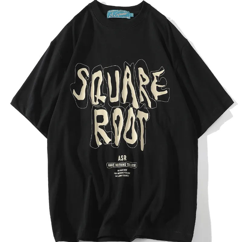 A SQUARE ROOT T Shirts Unisex Crew Neck Moderate Straight Fit