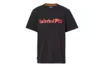 Timberland T Shirts Men's Black Crew Neck Moderate Straight Fit