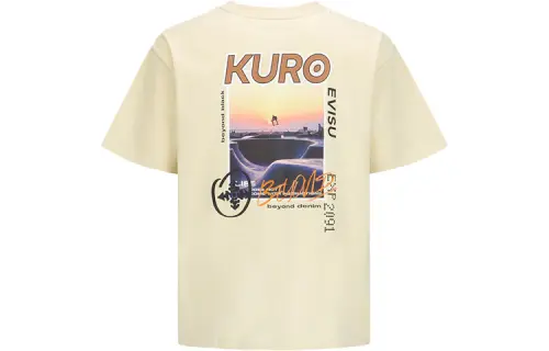 EVISU SS22 T Shirt Men's Apricot