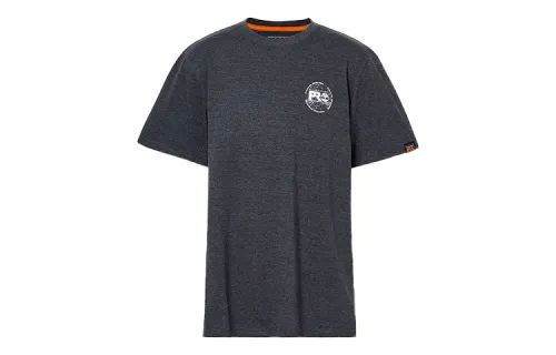 Timberland T Shirts Men's Dark Gray Crew Neck Moderate Straight Fit