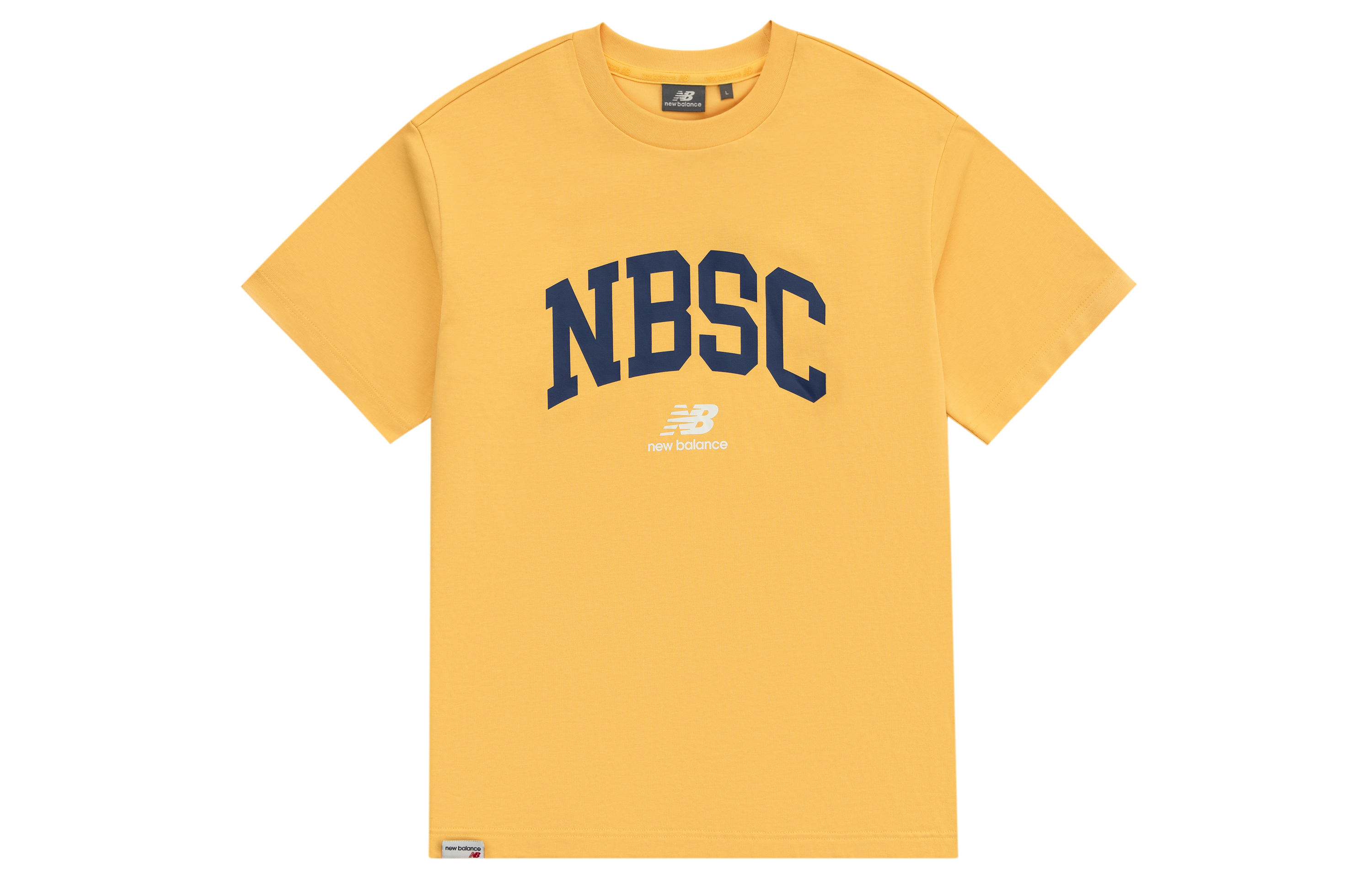 New Balance Set in Sleeve T Shirt Unisex Yellow