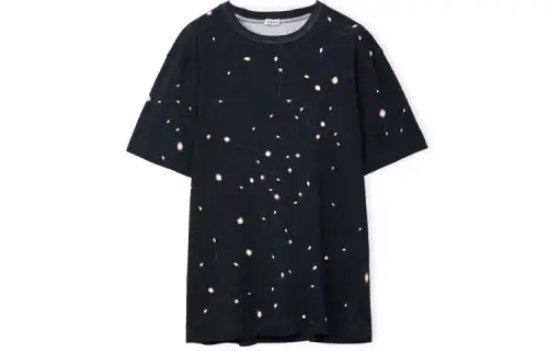 LOEWE T Shirts Men's Black Crew Neck Moderate Straight Fit