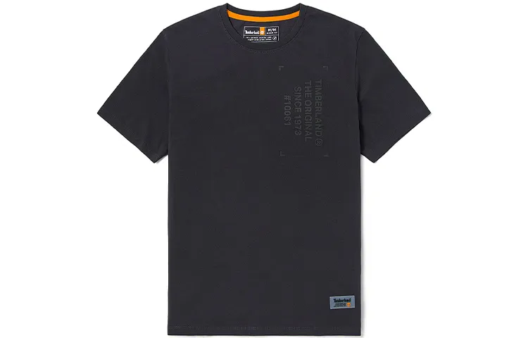 Timberland T-Shirts Men's Obsidian Color Crew Neck Moderate Straight Fit