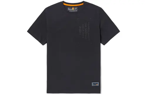 Timberland T Shirts Men's Obsidian Color Crew Neck Moderate Straight Fit