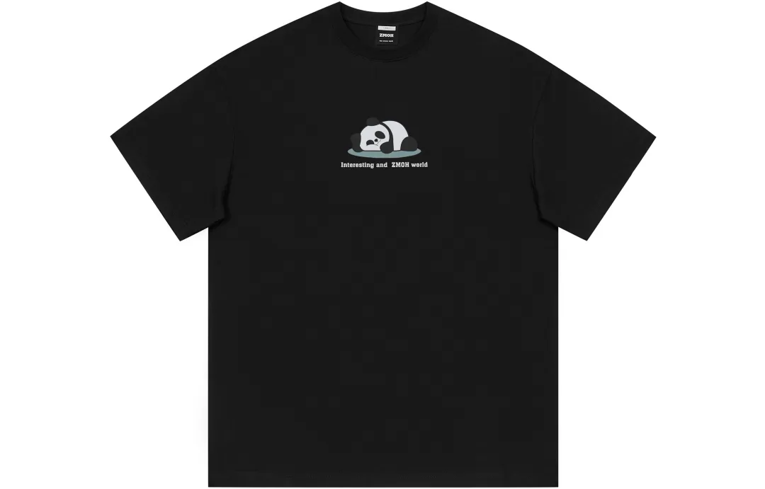 ZMOH T Shirts Unisex Crew Neck Moderate Straight Fit