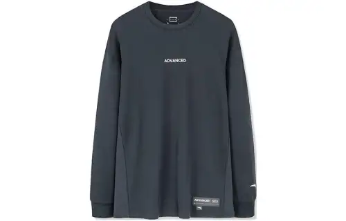 ANTA T Shirts Unisex Gray Crew Neck Moderate Straight Fit