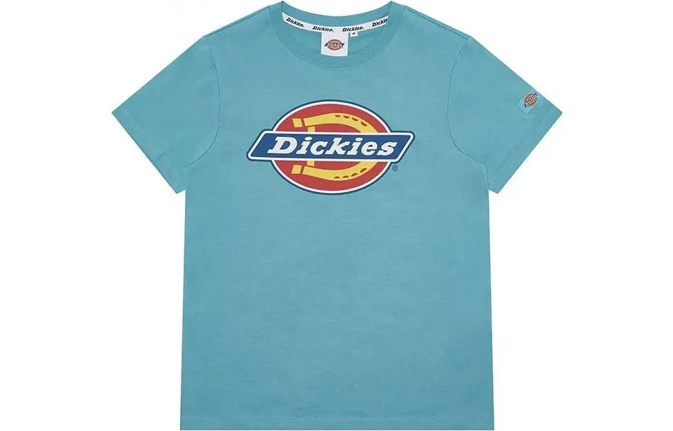 Dickies T Shirts Unisex Porcelain Green Crew Neck Moderate Straight Fit