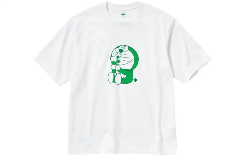 UNIQLO x Doraemon/A, T Shirt Unisex White