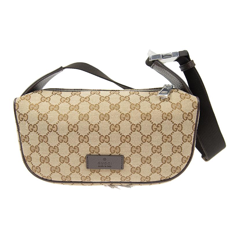Сумка Gucci с принтом GG (коричневая)