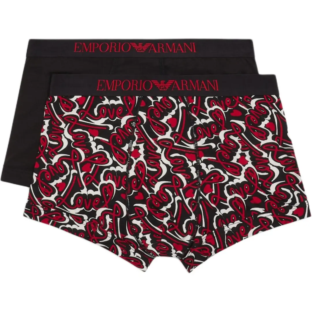 EMPORIO ARMANI Two pack Of Valentine's Day Capsule Collection Boxer Briefs
