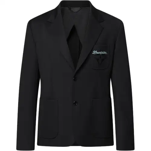 LOUIS VUITTON SS25 Spring Men's Collection Business Suit Coat Men's Black