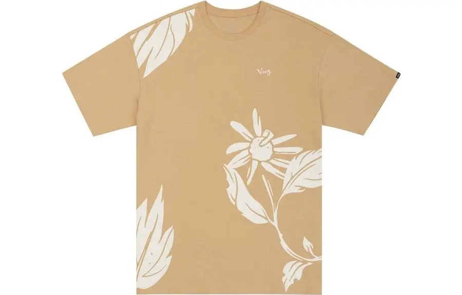 Vans T-Shirts Men's Umber Crew Neck Moderate Straight Fit
