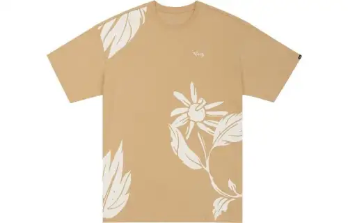 Vans T Shirts Men's Umber Crew Neck Moderate Straight Fit