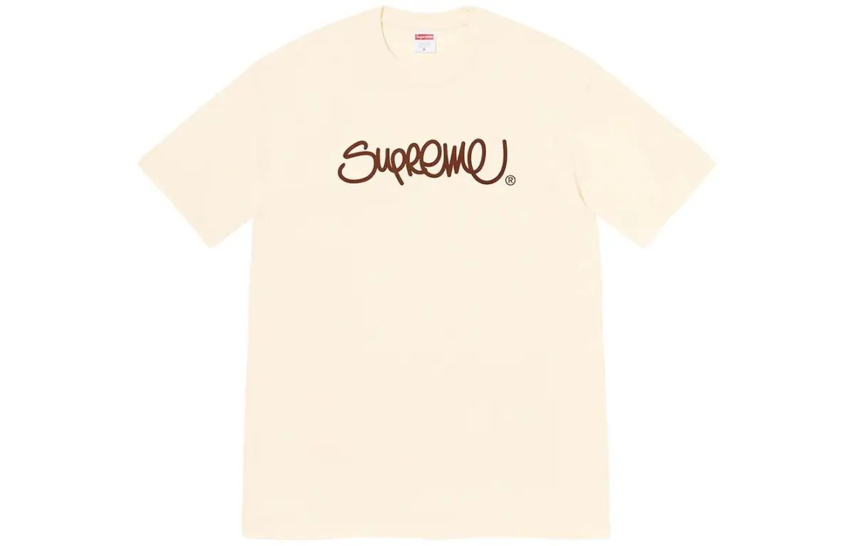 Supreme SS22 Week 19 Handstyle Tee Natural