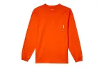 Timberland T Shirts Men's Orange Crew Neck Moderate Straight Fit