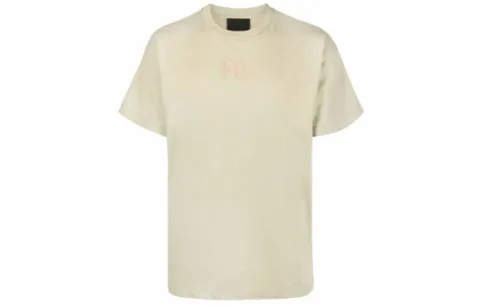 Fear Of God T-Shirts Men's Beige Crew Neck Moderate Straight Fit
