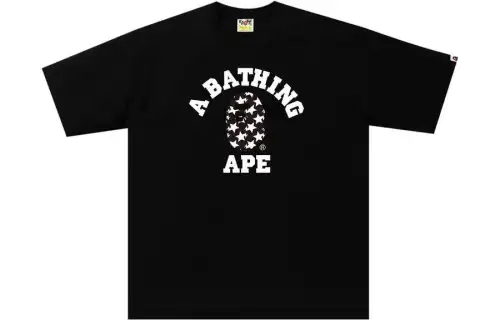 Bape Sta Pattern College Relaxed Fit Tee