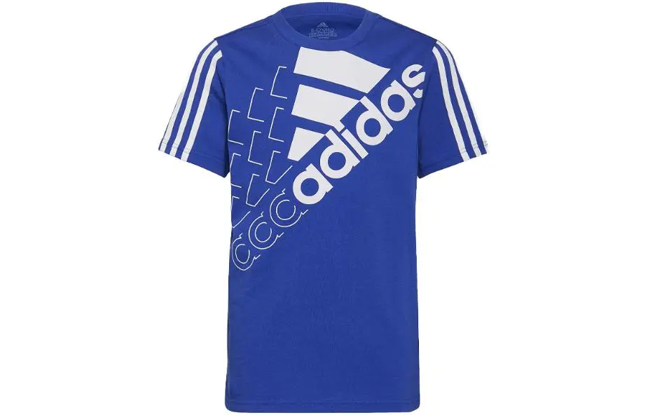 Adidas T-Shirts Men's Blue Crew Neck Thin
