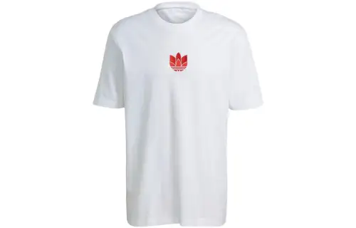 Adidas Originals ADICOLOR T Shirts Men's White Crew Neck Moderate Straight Fit