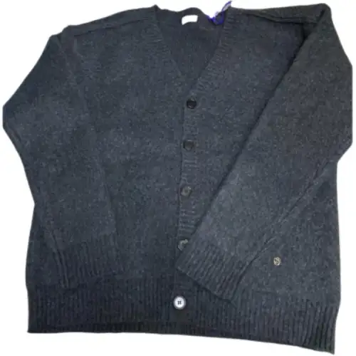 Burberry Knitwear Men's Gray V Neck Moderate Straight Fit