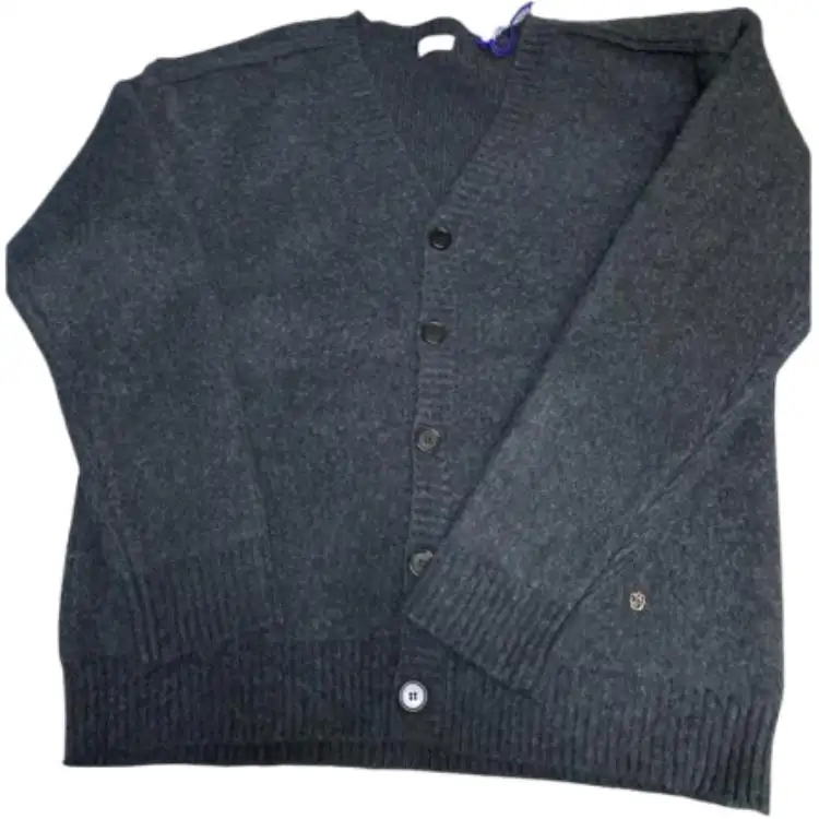 Burberry Knitwear Men's Gray V Neck Moderate Straight Fit