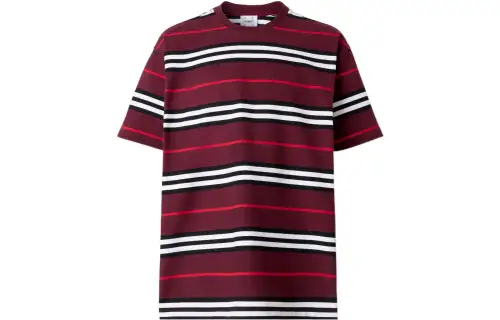 Burberry Icon Stripe Cotton Oversized T shirt