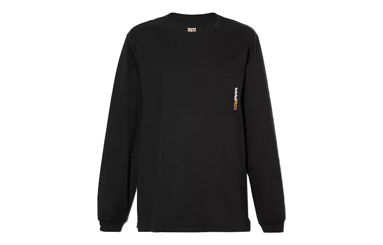 Timberland T Shirts Men's Black Crew Neck Moderate Straight Fit