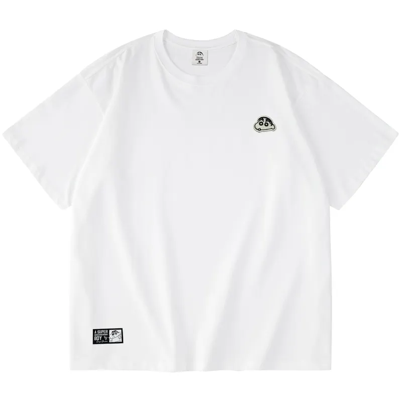 Crayon Shinchan T Shirts Unisex Crew Neck Moderate Straight Fit