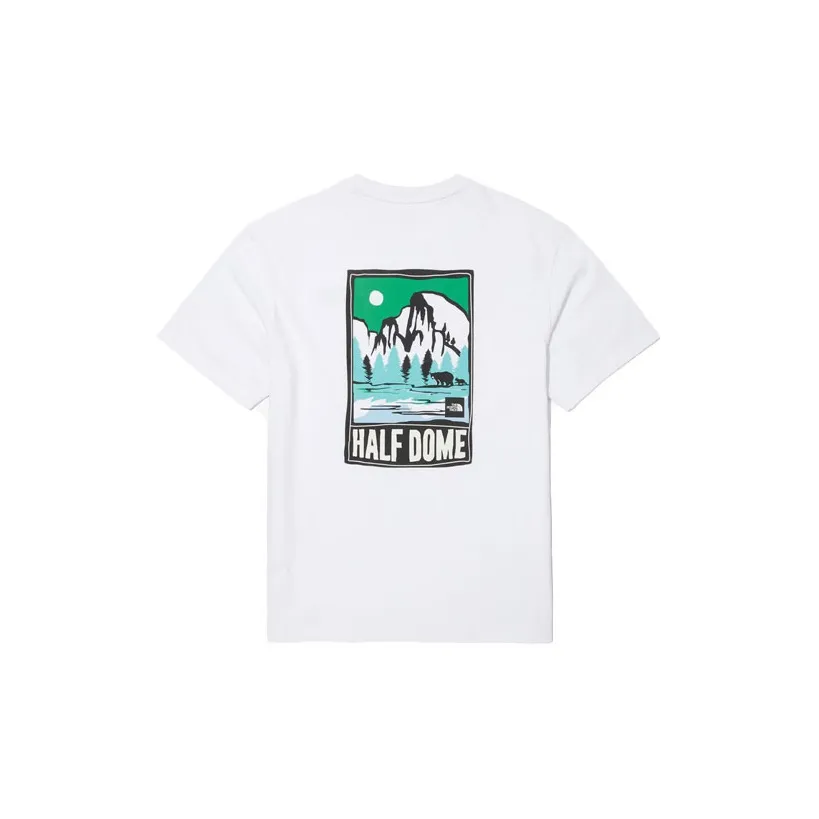 THE NORTH FACE T-Shirts Men's White Crew Neck Moderate Straight Fit