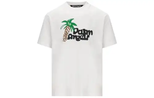 PALM ANGELS Sketchy print Cotton T shirt