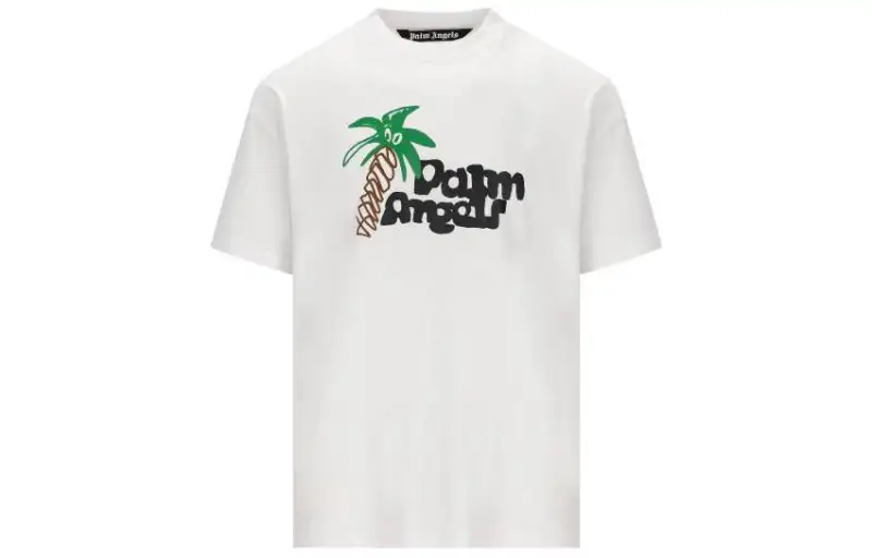 PALM ANGELS Sketchy print Cotton T shirt