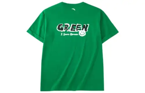ANTA Life Collection T Shirts Unisex Green Crew Neck Moderate Straight Fit