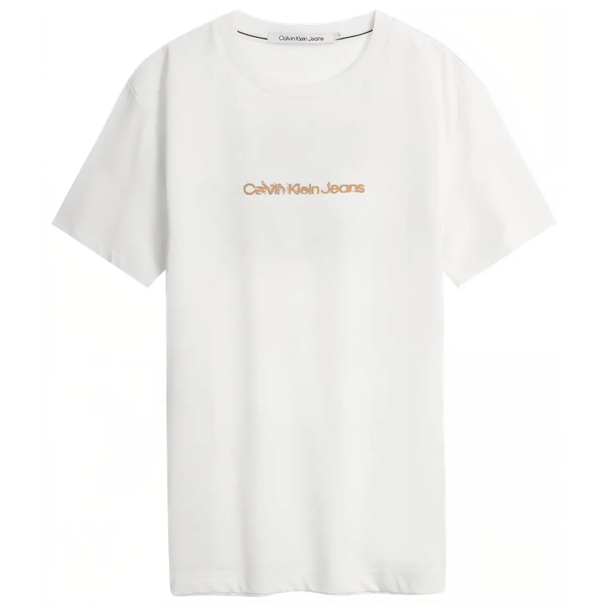 CALVIN KLEIN T Shirt Unisex Litchi Meat White
