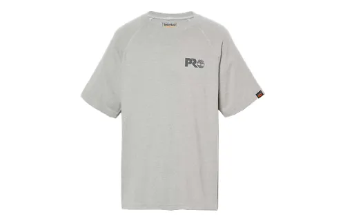 Timberland T Shirts Men's Light Gray Crew Neck Moderate Straight Fit