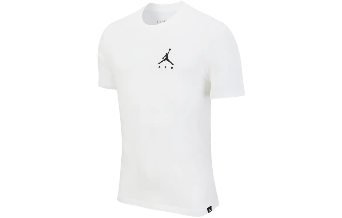 Jordan T-Shirts Men's White Crew Neck Moderate