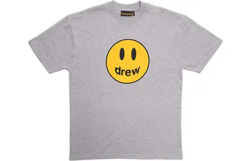 Drew house T Shirts Men's Gray Crew Neck Moderate