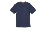 Timberland T Shirts Men's Navy Blue Crew Neck Moderate Straight Fit
