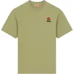 KENZO T Shirts Men's Grass Green Crew Neck Thin Straight Fit