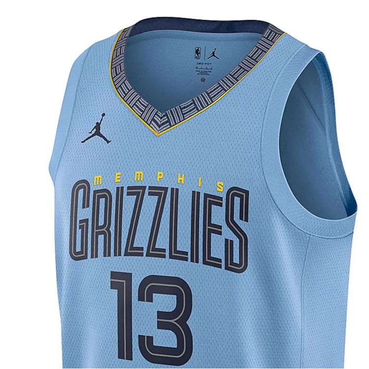 Jordan Jaren Jackson Jr Swingman Basketball Jersey Unisex Light Blue