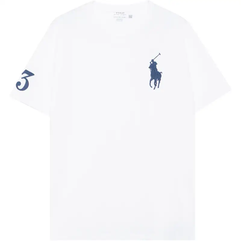 Polo Ralph Lauren SS23 Men's Embroidered Crewneck Tee White