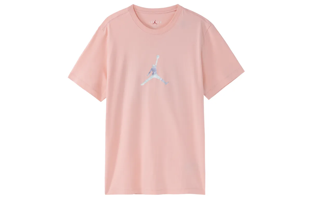 Jordan Drop Shoulder Sleeve T-Shirt Men's Coral Red