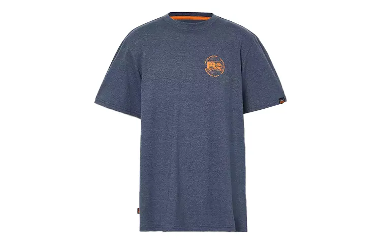 Timberland T Shirts Men's Dark Blue Crew Neck Moderate Straight Fit