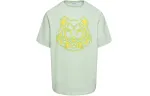 KENZO T Shirts Men's Green Crew Neck Moderate Straight Fit